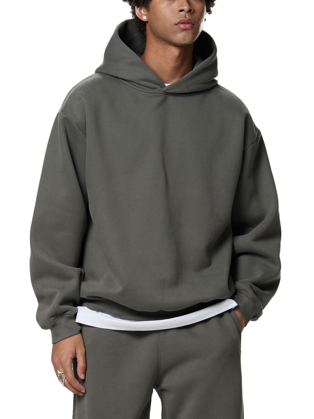 Fleeced Boxy Hoodie – Essential Streetwear | Tapstitch-6